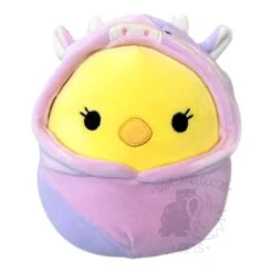 JAZWARES Squishmallow 12 Inch Aimee The Chick In Cow Costume Plush Toy