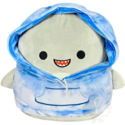 JAZWARES Squishmallow 12 Inch Gordon The Shark Hoodie Squad Plush Toy
