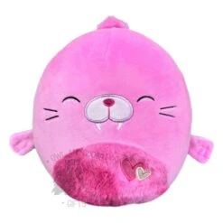 JAZWARES Squishmallow 12 Inch Pepper The Pink Walrus Valentine Plush Toy