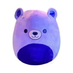 JAZWARES Squishmallow 12 Inch Purpo The Purple Neon Bear Plush Toy