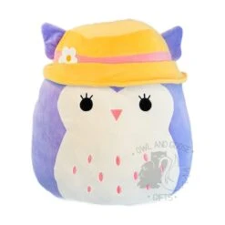 JAZWARES Squishmallow 16 Inch Holly The Owl With Bucket Hat Plush Toy