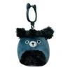 JAZWARES Squishmallow 3.5 Inch Jettward The Black Poodle Plush Clip