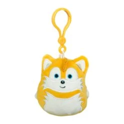 JAZWARES Squishmallow 3.5 Inch Sonic The Hedgehog TAILS Plush Clip