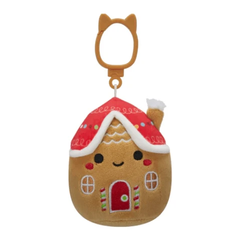 JAZWARES Squishmallow 3.5 Inch Casa The Gingerbread House Christmas Plush Clip 1 JAZWARES Squishmallow 3.5 Inch Casa The Gingerbread House Christmas Plush Clip