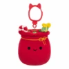 JAZWARES Squishmallow 3.5 Inch Lowell The Bag Of Toys Christmas Plush Clip