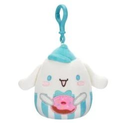 JAZWARES Squishmallow 3.5 Inch Sanrio Food Truck Cinnamoroll Plush Clip