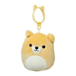 JAZWARES Squishmallow 3.5 Inch Cooper The Tan Dog Plush Clip