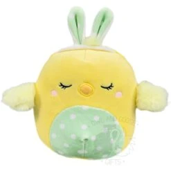 JAZWARES Squishmallow 5 Inch Aimee The Chick With Ears Easter Plush Toy