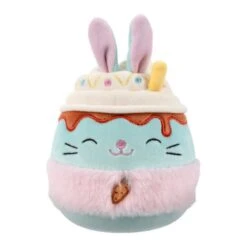 JAZWARES Squishmallow 5 Inch Eaton The Latte Bunny Easter Plush Toy