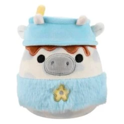JAZWARES Squishmallow 8 Inch Mustafa The Latte Cow Easter Plush Toy