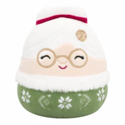 JAZWARES Squishmallow 5 Inch Nicolette The Mrs. Claus With Green Outfit Christmas Plush Toy