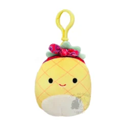 JAZWARES Squishmallow 3.5 Inch Maui The Pineapple With Headband Plush Clip