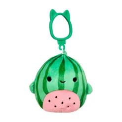 JAZWARES Squishmallow 3.5 Inch Christopher The Watermelon Shark Plush Clip