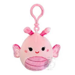 JAZWARES Squishmallow 3.5 Inch Mogo The Butterfly Velvet Squad Plush Clip