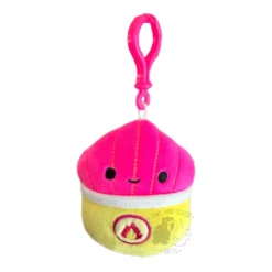 JAZWARES Squishmallow 3.5 Inch Mariska The Spicy Fries Neon Foods Plush Clip