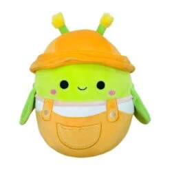 JAZWARES Squishmallow 8 Inch Pilar The Grasshopper In Overalls Plush Toy