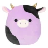 JAZWARES Squishmallow 8 Inch Alexie The Purple Cow Plush Toy