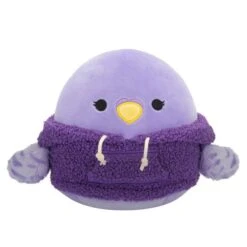 JAZWARES Squishmallow 8 Inch Anoushka The Parakeet With Hoodie Plush Toy