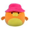 JAZWARES Squishmallow 8 Inch Barkev The Manatee With Fuzzy Bucket Hat Plush Toy