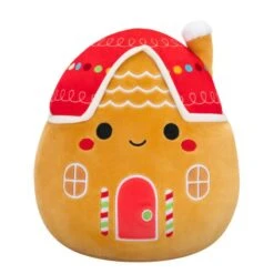JAZWARES Squishmallow 8 Inch Casa The Gingerbread House Christmas Plush Toy