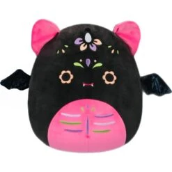 JAZWARES Squishmallow 8 Inch Dalia The Pink Bat Day Of The Dead Plush Toy