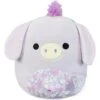JAZWARES Squishmallow 8 Inch Delzi The Donkey Floral Plush Toy