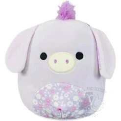 JAZWARES Squishmallow 8 Inch Delzi The Donkey Floral Plush Toy