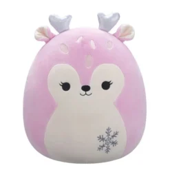 JAZWARES Squishmallow 8 Inch Falala The Pink Fawn Christmas Plush Toy