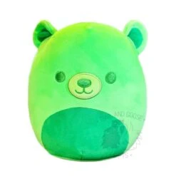JAZWARES Squishmallow 8 Inch Gobo The Green Neon Bear Plush Toy