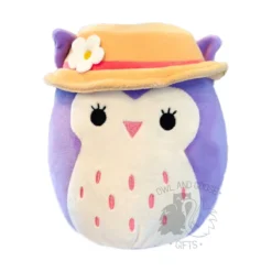 JAZWARES Squishmallow 8 Inch Holly The Owl With Bucket Hat Plush Toy