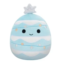 JAZWARES Squishmallow 8 Inch Keiko The Blue Tree Christmas Plush Toy
