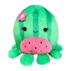 JAZWARES Squishmallow 8 Inch Marcella The Watermelon Octopus Plush Toy
