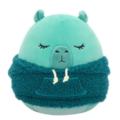 JAZWARES Squishmallow 8 Inch Nastia The Capybara With Hoodie Plush Toy