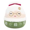 JAZWARES Squishmallow 8 Inch Nicolette The Mrs. Claus With Green Outfit Christmas Plush Toy