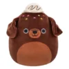 JAZWARES Squishmallow 8 Inch Rico The Brownie Chocolate Lab Plush Toy