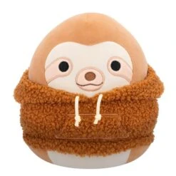 JAZWARES Squishmallow 8 Inch Sherman The Sloth With Hoodie Plush Toy