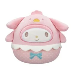 JAZWARES Squishmallow 8 Inch My Melody In Chick Costume Easter Sanrio Plush Toy