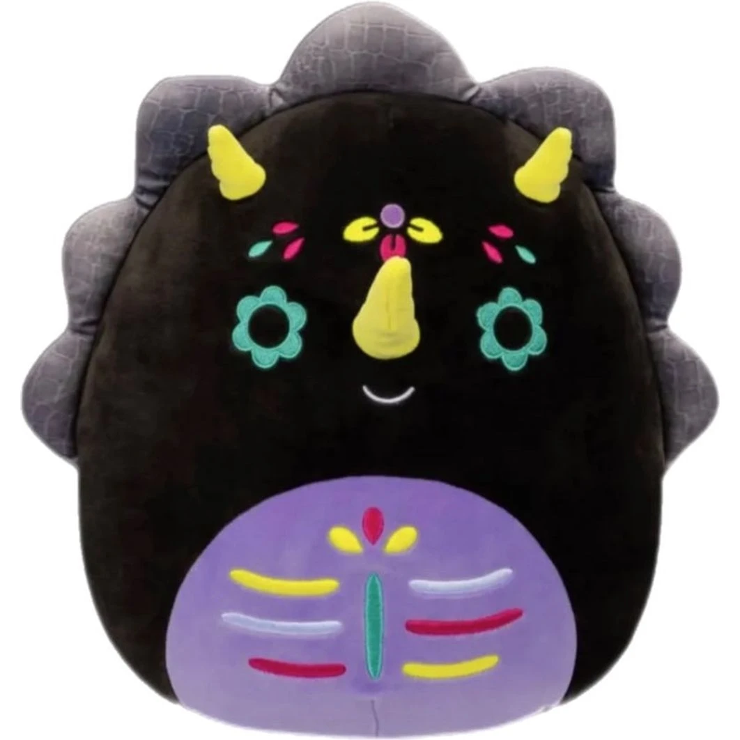 JAZWARES Squishmallow 8 Inch Tetero The Triceratops Day Of The Dead Plush Toy 1 JAZWARES Squishmallow 8 Inch Tetero The Triceratops Day Of The Dead Plush Toy