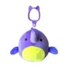 JAZWARES Squishmallow 3.5 Inch Fabriza The Purple Swordfish Plush Clip