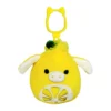 JAZWARES Squishmallow 3.5 Inch Clement The Lemon Donkey Plush Clip