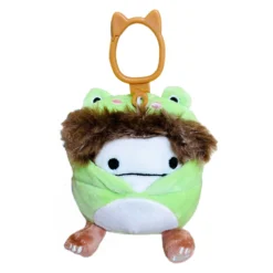 JAZWARES Squishmallow 3.5 Inch Benny The Bigfoot In Frog Costume Plush Clip
