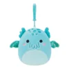 JAZWARES Squishmallow 3.5 Inch Theotto The Cthulhu Monster Plush Clip