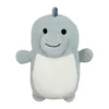 JAZWARES Squishmallow 10 Inch Justin The Gray Dinosuar Hug Mees Plush Toy
