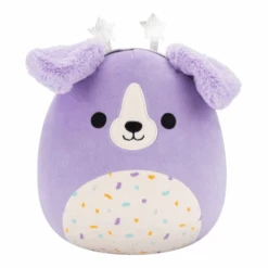 JAZWARES Squishmallow 8 Inch Deontay The Dog With Star Headband Plush Toy