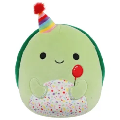 JAZWARES Squishmallow 5 Inch Henry The Turtle With Birthday Hat Plush Toy