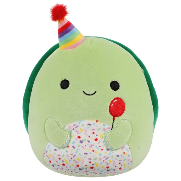 JAZWARES Squishmallow 8 Inch Henry The Turtle With Birthday Hat Plush Toy 1 JAZWARES Squishmallow 8 Inch Henry The Turtle With Birthday Hat Plush Toy