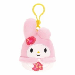JAZWARES Squishmallow 3.5 Inch Sanrio Tropical My Melody Plush Clip
