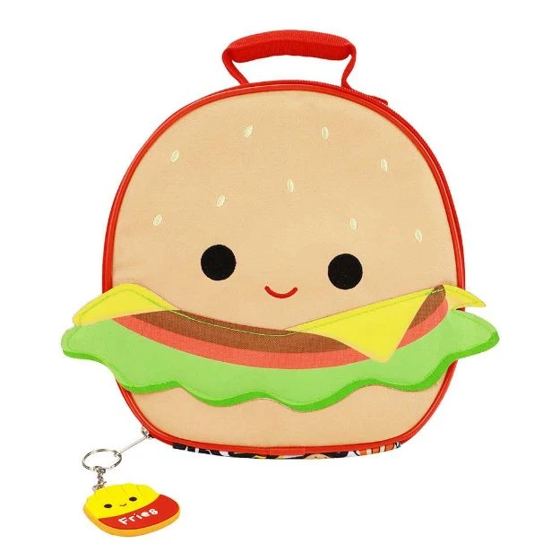 Squishmallow Carl The Cheeseburger Insulated Lunch Tote 1 Squishmallow Carl The Cheeseburger Insulated Lunch Tote