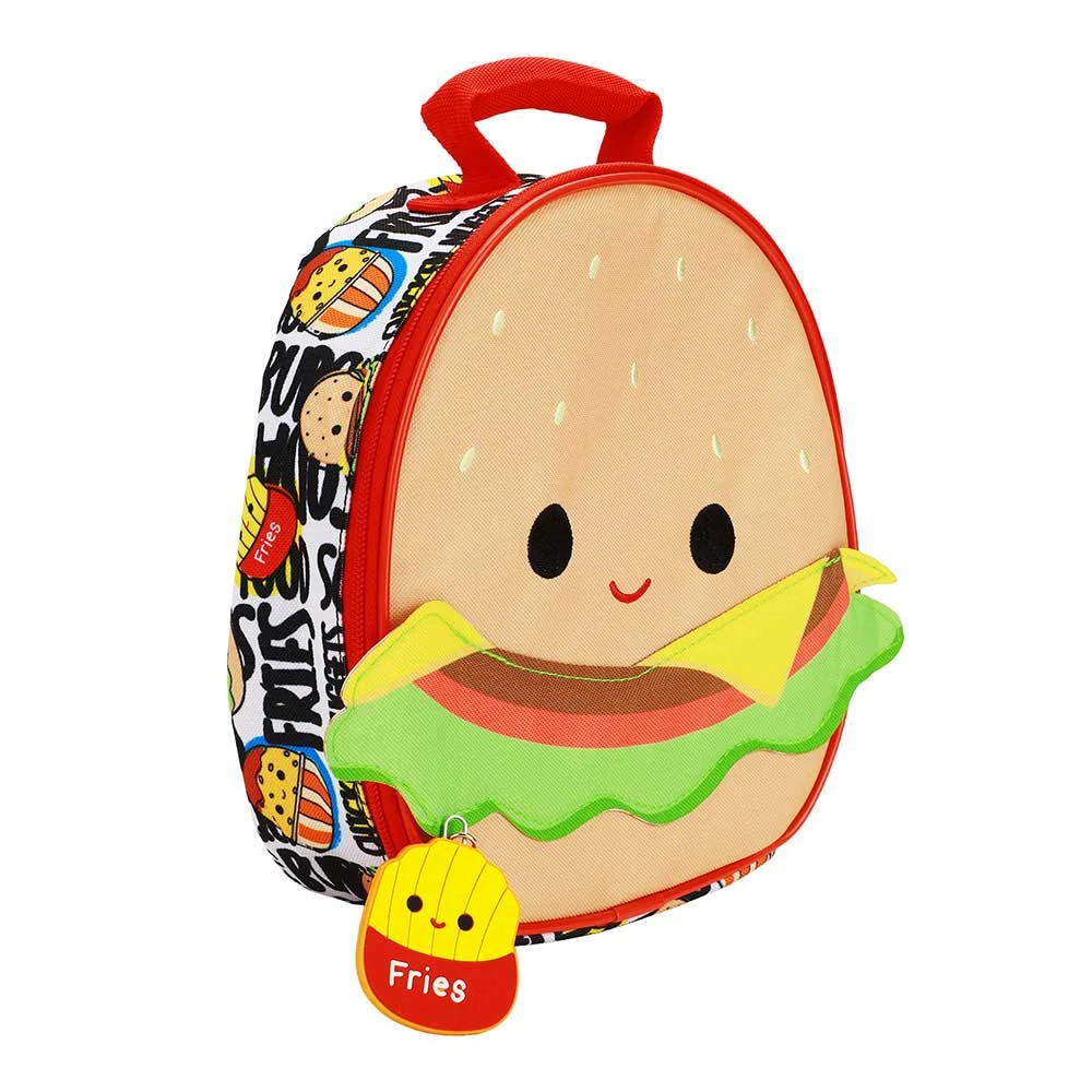 Squishmallow Carl The Cheeseburger Insulated Lunch Tote 2 Squishmallow Carl The Cheeseburger Insulated Lunch Tote - Image 2