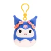 JAZWARES Squishmallow 3.5 Inch Sanrio Tropical Kuromi Plush Clip